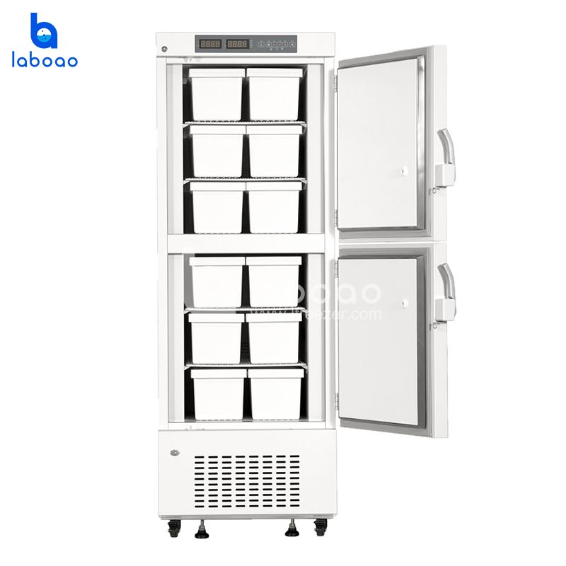 358L -25℃ Double Layer Dual Display Medical Freezer
