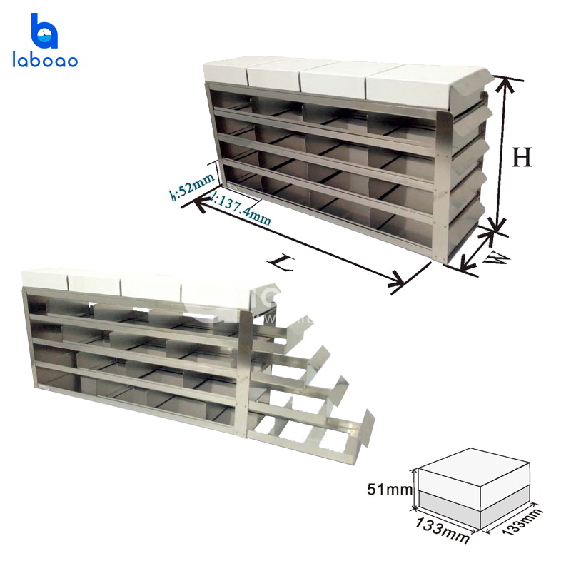 Adjustable Upright Freezer Drawer Racks For 2'' Standard Boxes Storage