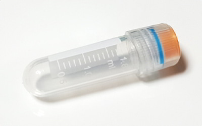 External Rotating Cryotubes detail - White marking area + fine digital scale