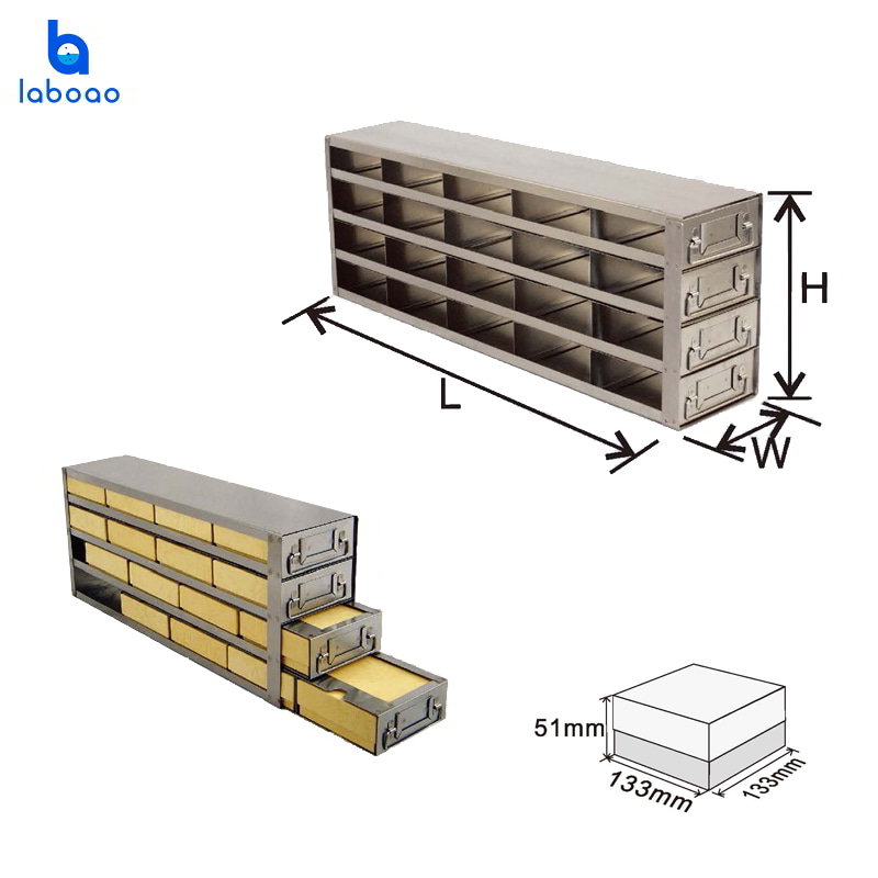 Upright Freezer Drawer Racks For 2'' Standard Boxes Storage