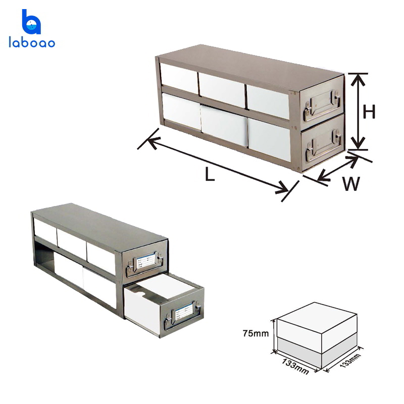 Upright Freezer Drawer Racks For 3'' Standard Boxes Storage