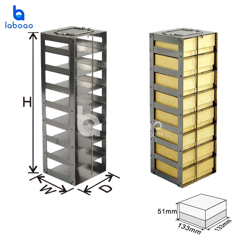 Vertical Racks For Chest Freezer/Liquid Nitrogen Tank For 2'' Standard Boxes Storage